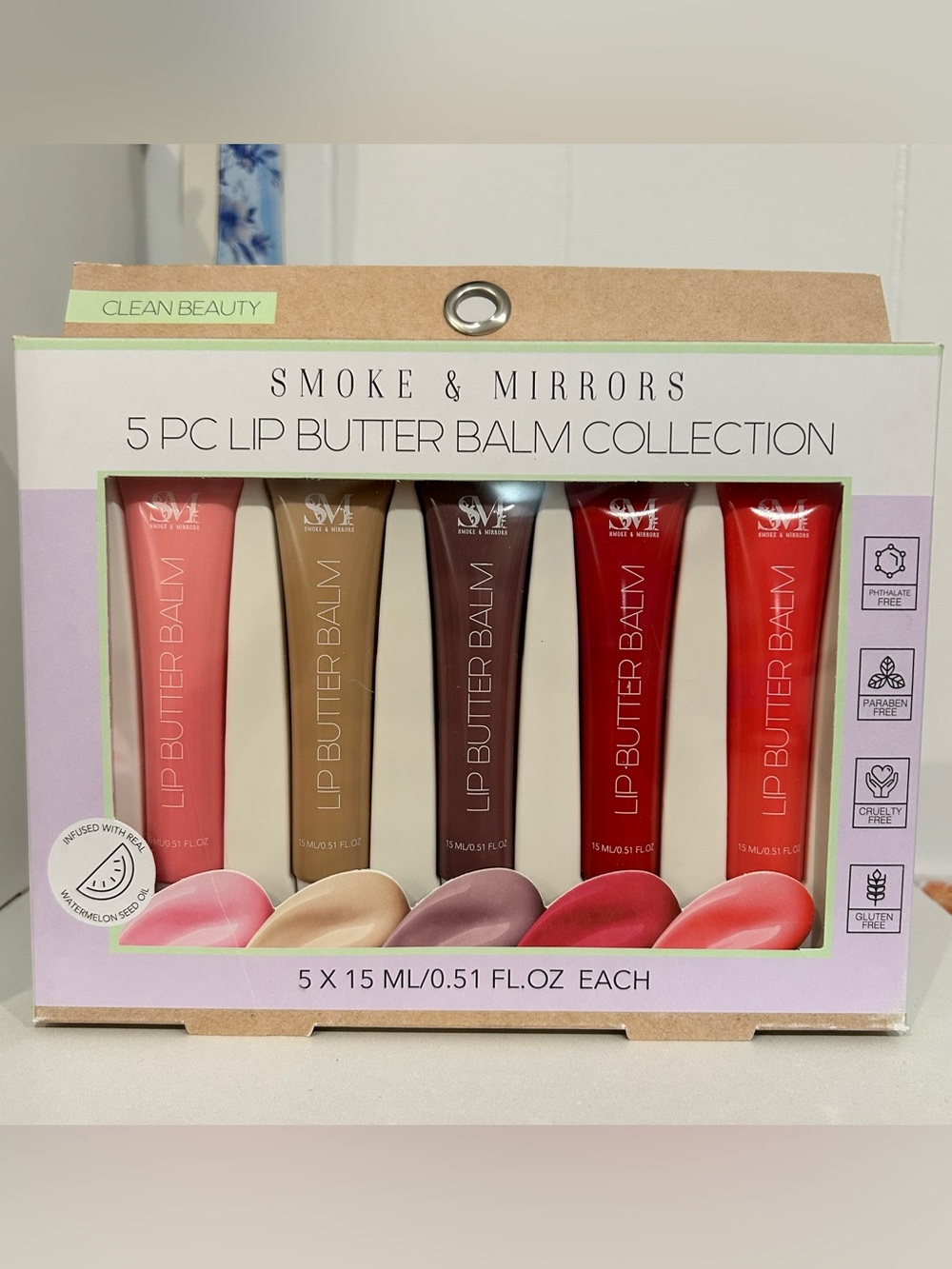 Smoke & Mirrors 5-Piece Lip Butter Balm Collection - Multi Shade Set